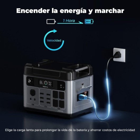 Estação de energia Oukitel P2001 Plus 2048Wh 4 portas AC Bateria LiFePO4 Ecrã LCD Wi-Fi Bluetooth