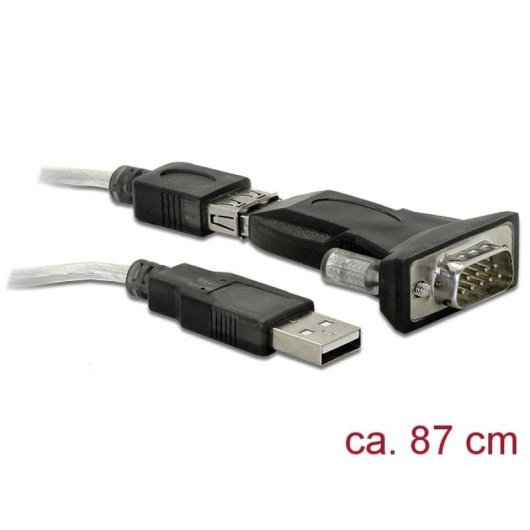 Adattatore USB 2.0 a Serial DB9 DeLOCK Compatibile multipiattaforma 80 cm