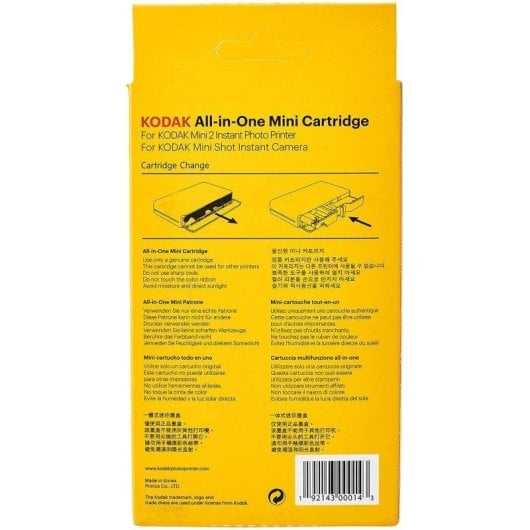 Cartuccia Kodak Icrg230 e 30 fogli fotografici 5,3 x 8,6 cm