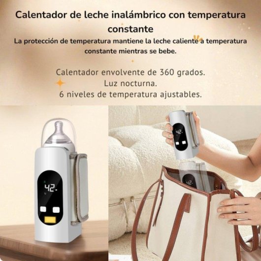 Calienta Biberones Portatil Smartia 2026 Batería 9000 mAh Resistente a Líquidos