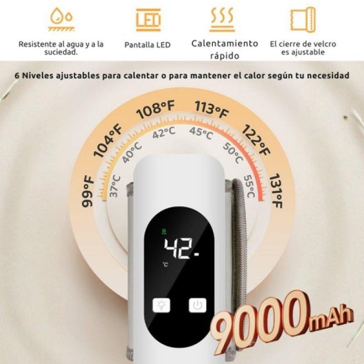 Calienta Biberones Portatil Smartia 2026 Batería 9000 mAh Resistente a Líquidos