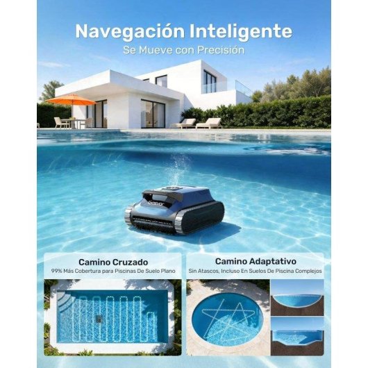Robot limpiapiscinas Gosvor WavePath 2.0 5 modos 15.000 LPH