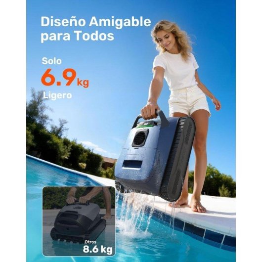 Robot limpiapiscinas Gosvor WavePath 2.0 5 modos 15.000 LPH