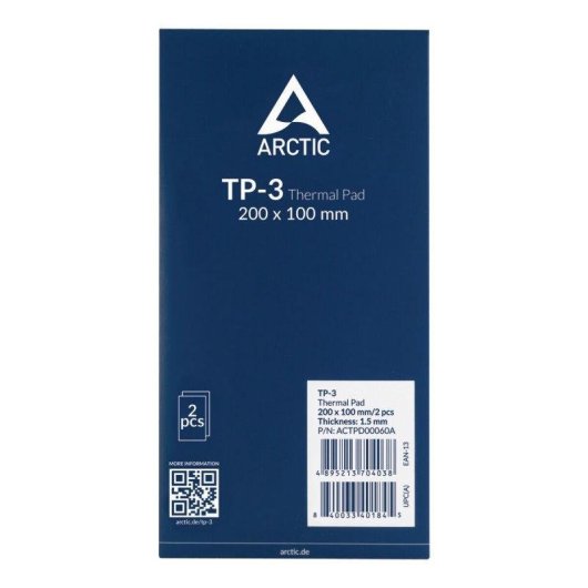 Wärmeleitpad Arctic Tp-3 200 x 100 x 1,5 mm Packung 2