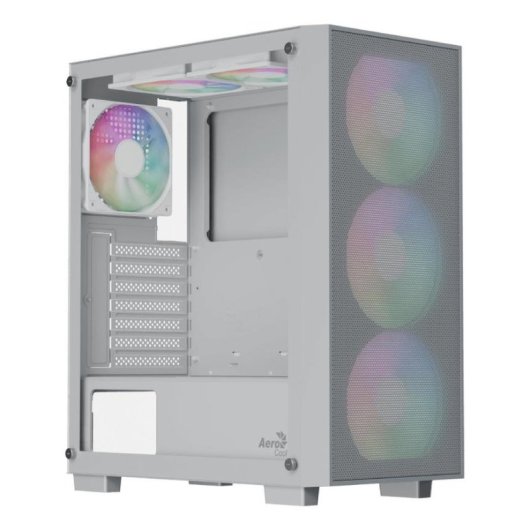 Caja PC Gaming Aerocool B509A Flow ARGB Blanco Vidrio Templado