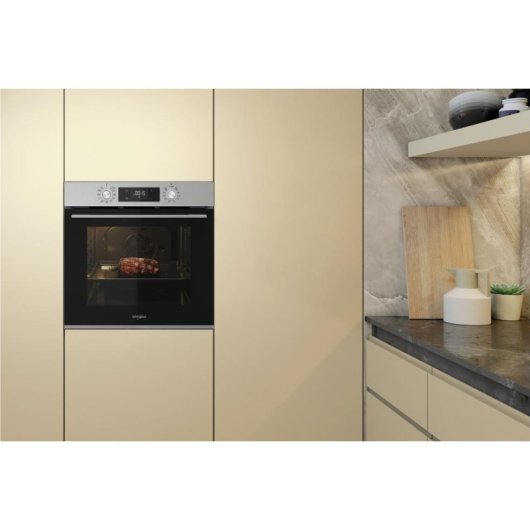 Forno da Incasso Whirlpool OMK58HU0X Idrolitico 71L 60cm A+ Grill Nero Inox