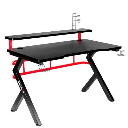 Mesa Gaming Huzaro Hero 116cm Fibre de carbone avec gestion des câbles