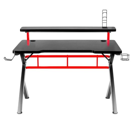 Mesa Gaming Huzaro Hero 116cm Fibre de carbone avec gestion des câbles