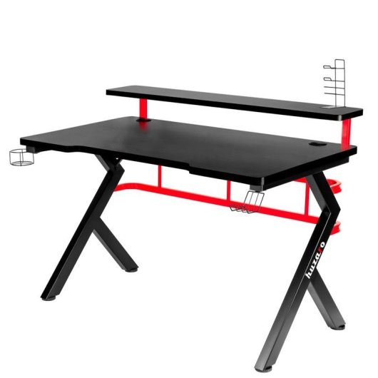 Mesa Gaming Huzaro Hero 116cm Fibre de carbone avec gestion des câbles