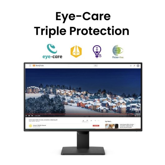 Monitor BenQ GW2490P 24" Full HD 120Hz IPS Flicker Free Altifalantes