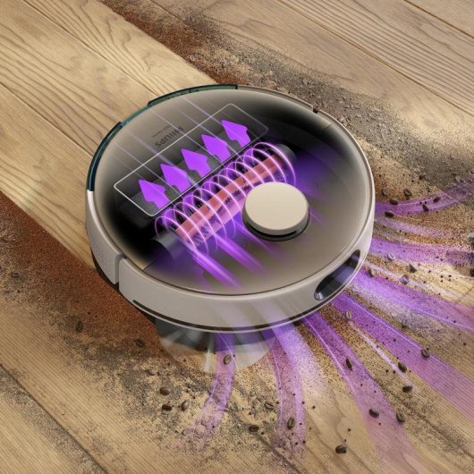 Aspirateur Robot et Laveur Philips 7000 series HomeRun Aqua XU7100/02 avec vidage automatique Navigation laser 5.000 Pa