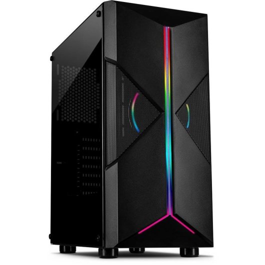 PC-Gehause Inter-Tech IT-3306 CAVY Tower ATX Schwarz Acryl RGB