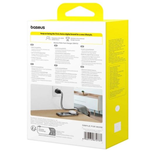 Cargador Baseus Palm USB-C USB-A 20W