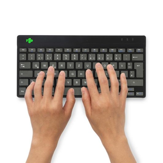 Clavier R-Go Tools Compact Break sans fil ergonomique QWERTZ allemand