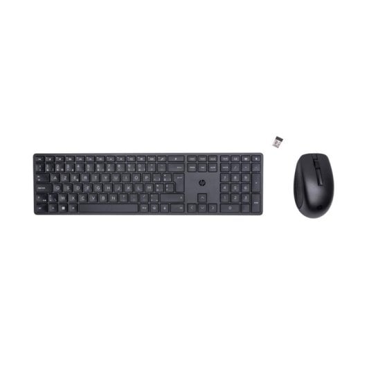 Tastatur HP 650 kabellos Membran komplett mit Maus AZERTY Belgien