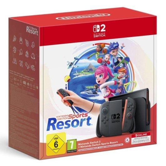 Nintendo Switch 2 Portátil Nvidia 256GB Jogos Incluídos Preto