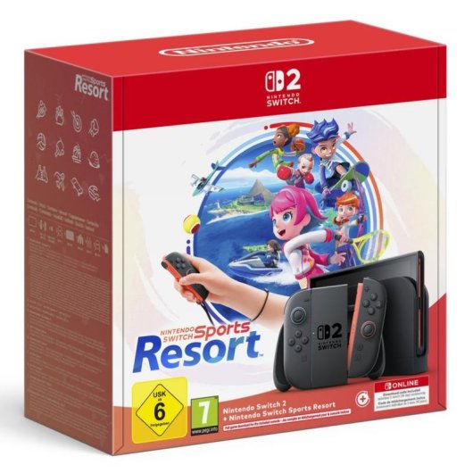 Nintendo Switch 2 Portátil Nvidia 256GB Jogos Incluídos Preto