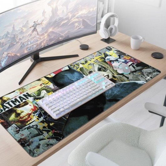 Alfombrilla gaming FS Holding Ltd Batman Torn Collage XL base antideslizante DC Comics