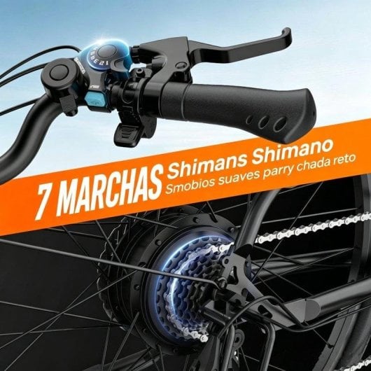 Bicicleta eletrica Urlife E26 350W Bateria removivel 48V