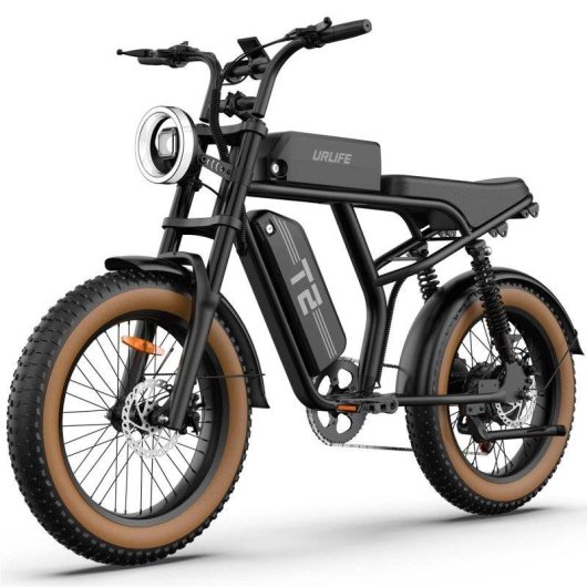 Bicicleta eléctrica URLIFE T2 500W 48V 15,6Ah Fat Tire 20" Doble Suspensión