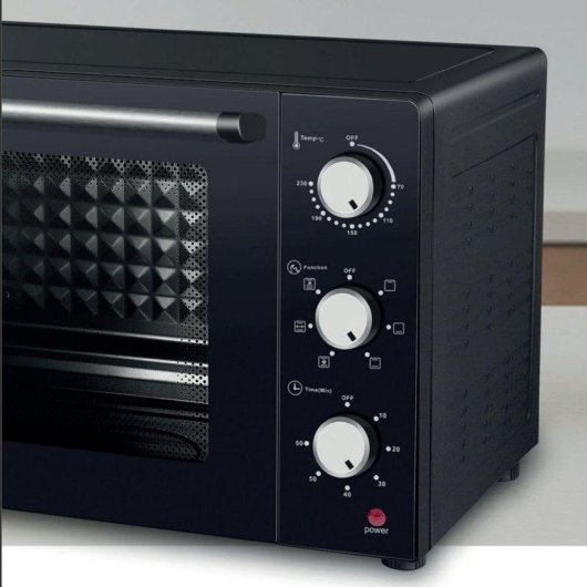 Mini Four Melchioni Family Enjoy 47 47L 1700W Chaleur Tournante Grill Noir