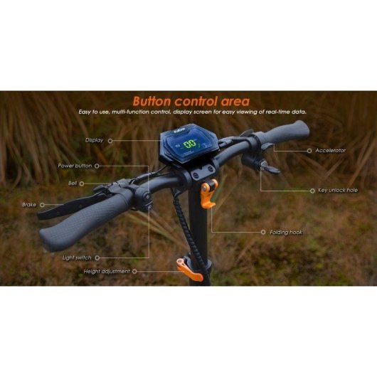 Monopattino elettrico KuKirin G2 Pro 500W Pneumatici 9" Autonomia 65km Freni a disco Sospensione doppia molla IP54
