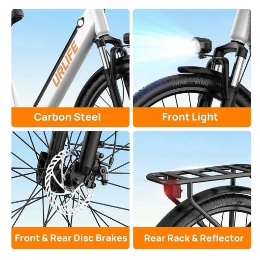 Velo electrique tout-terrain Urlife E26 250W 48V 26 pouces