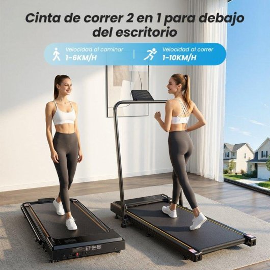 Cinta de correr Formill FT41 2 en 1 2,5HP 10 km/h inclinación 12% plegable