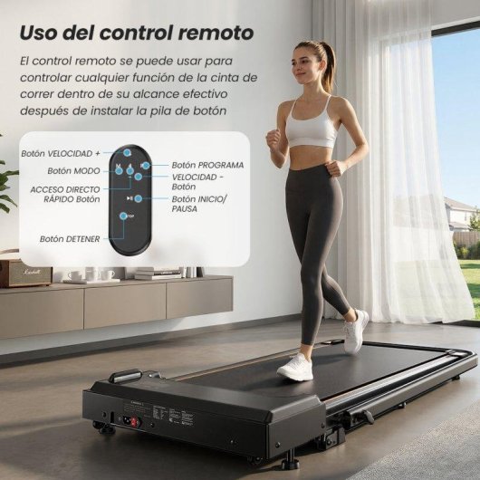 Cinta de correr Formill FT41 2 en 1 2,5HP 10 km/h inclinación 12% plegable