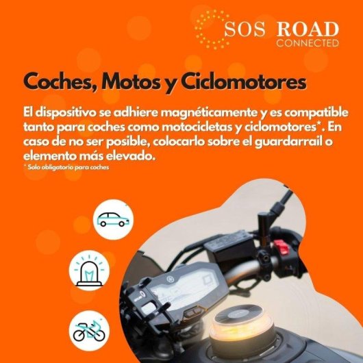 Soporte Nk Baliza V16 Emergencia Moto con Funda y Base Magnética