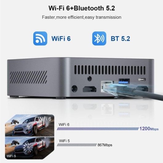 Mini PC Ninkear M7 Intel Core i7-1185G7 16GB 512GB SSD Iris Xe Windows 11 Triple Display