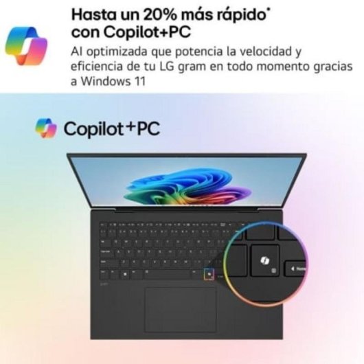 Ordinateur portable LG Gram 17Z90TL-G.AU88BN 17" Intel Core Ultra 7 258V 32GB 1TB SSD Intel Arc Graphics Windows 11