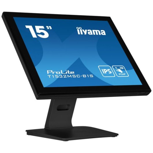 Monitor iiyama ProLite T1532MSC-B1S 15" XGA LCD Táctil Altavoces Integrados Flat TN 8ms