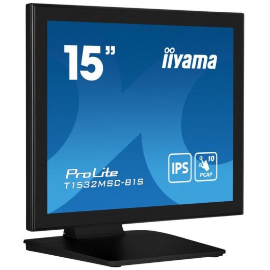 Monitor iiyama ProLite T1532MSC-B1S 15" XGA LCD Táctil Altavoces Integrados Flat TN 8ms