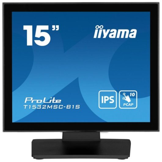 Monitor iiyama ProLite T1532MSC-B1S 15" XGA LCD Táctil Altavoces Integrados Flat TN 8ms