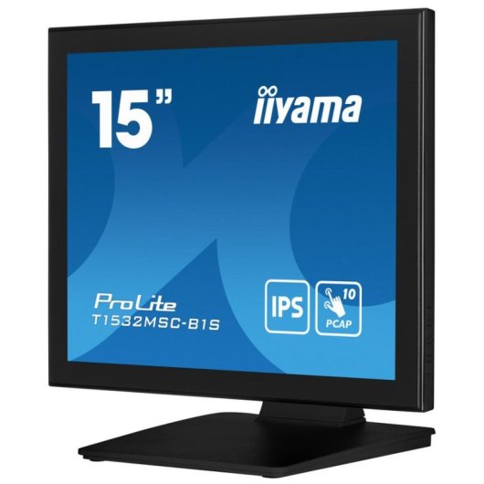Monitor iiyama ProLite T1532MSC-B1S 15" XGA LCD Táctil Altavoces Integrados Flat TN 8ms