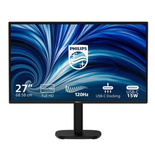 Monitor Philips 27B2U3301 27" FullHD 120Hz IPS Altavoces USB-C Ajustable en altura