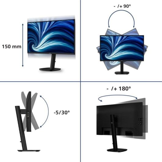 Monitor Philips 27B2U3301 27" FullHD 120Hz IPS Altavoces USB-C Ajustable en altura