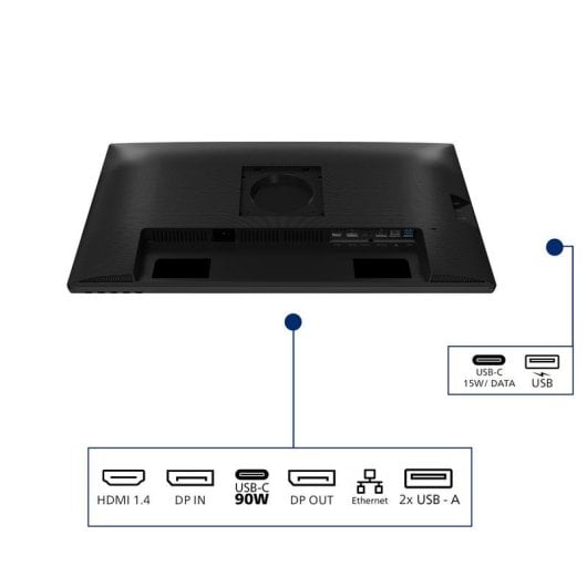 Monitor Philips 27B2U3301 27" FullHD 120Hz IPS Altavoces USB-C Ajustable en altura
