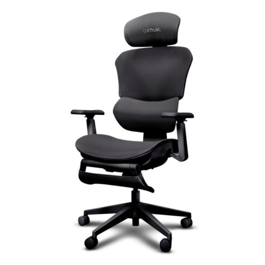 Silla Trust GXT 725 Rivara para videojuegos con respaldo de malla y asiento acolchado