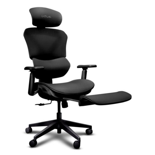 Silla Trust GXT 725 Rivara para videojuegos con respaldo de malla y asiento acolchado