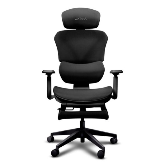 Silla Trust GXT 725 Rivara para videojuegos con respaldo de malla y asiento acolchado
