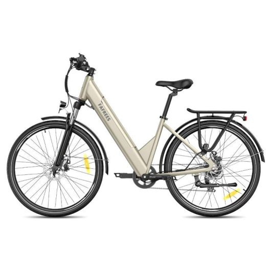 Bicicleta Elétrica Fafrees F28 Pro Motor 250W Bateria 36V 15Ah Bege