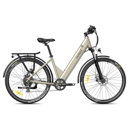 Bicicleta Elétrica Fafrees F28 Pro Motor 250W Bateria 36V 15Ah Bege