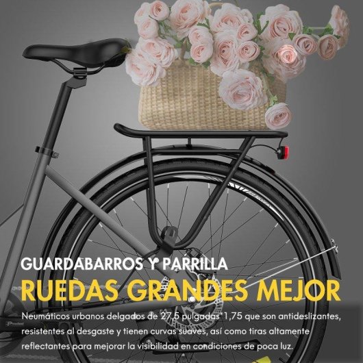 Bicicleta Elétrica Fafrees F28 Pro Motor 250W Bateria 36V 15Ah Bege