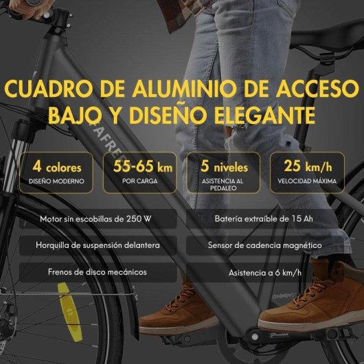Bicicleta Elétrica Urbana Fafrees F28 Pro 250W 36V 15Ah 27,5 Pneus