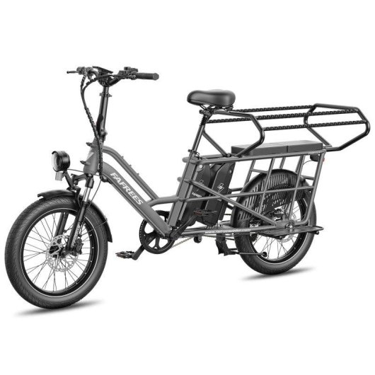Bicicleta Elétrica Fafrees FF20 CUV Motor 250W Duas Baterias 48V 12Ah 20" Cinza