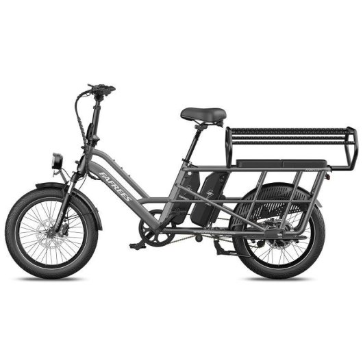 Bicicleta Elétrica Fafrees FF20 CUV Motor 250W Duas Baterias 48V 12Ah 20" Cinza