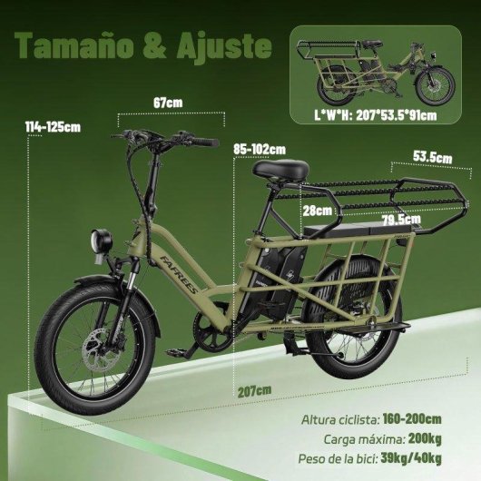 Bicicleta Elétrica Fafrees FF20 CUV Motor 250W Duas Baterias 48V 12Ah 20" Cinza