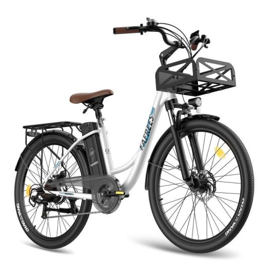 Bicicleta Elétrica Fafrees F26 Lasting 250W 36V 25Ah 26" Branco